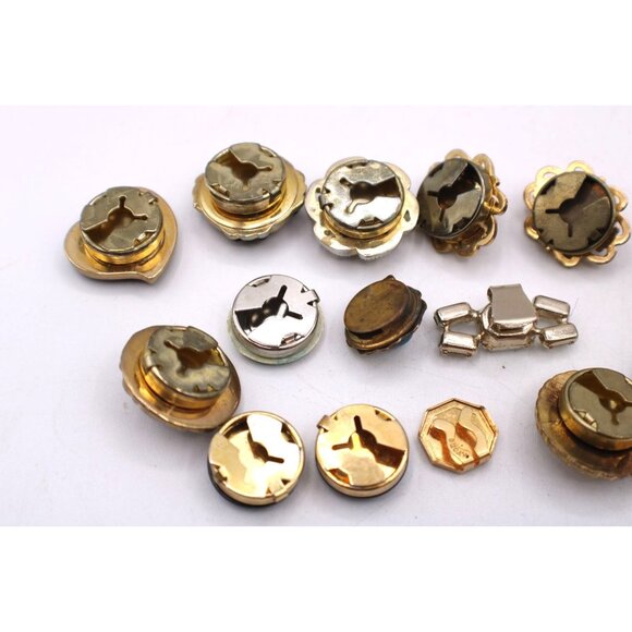 Lot Vtg Button Covers Crafts Sewing Jewelry Lot Faux Pearl Velvet Stones Mixed - Picture 6 of 9